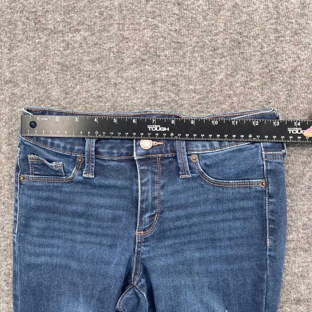 Universal Thread Womens Mid Rise Jegging Dark Wash Distressed Ripped Jeans 2/26R